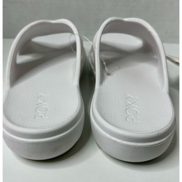 ROXY RIVIE WOMENS SANDALS SLIDES WHITE SIZE 8 NEW - Picture 5 of 7